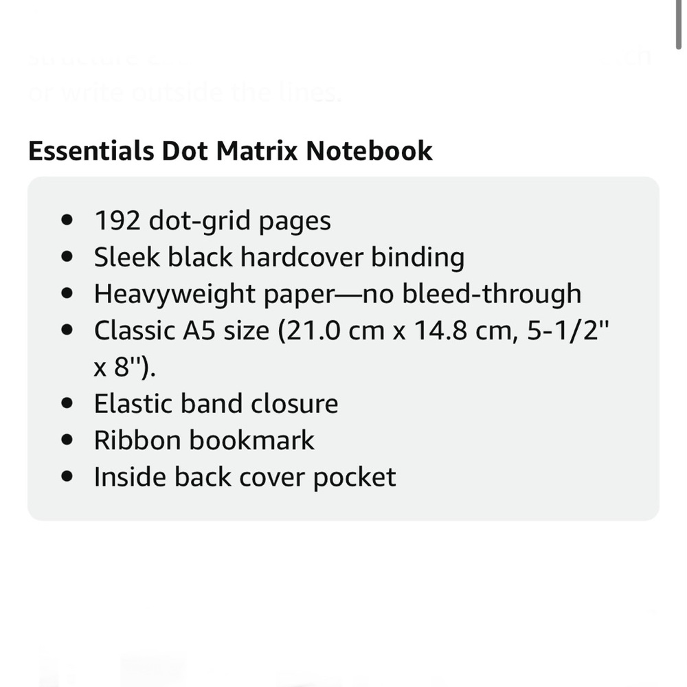 Dotted Notebook Hardcover Journal - Picture 14 of 15